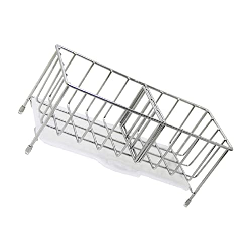 KICHOUSE Cesta de drenaje de acero inoxidable kitchen storage rack cozinha organizador accesorios bosque Beto cesta de drenaje de esponja fregadero esponja organizador acero inoxidable 304