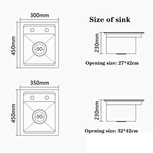 Évier à cuve simple pour cuisine minimaliste, studio et aménagement de van aménagé - 6
