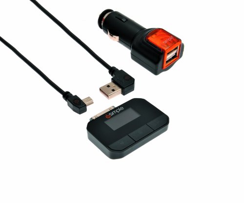 iSimple ISFM71 Wireless Digital FM/RDS Transmitter for iPod with USB Car Charger