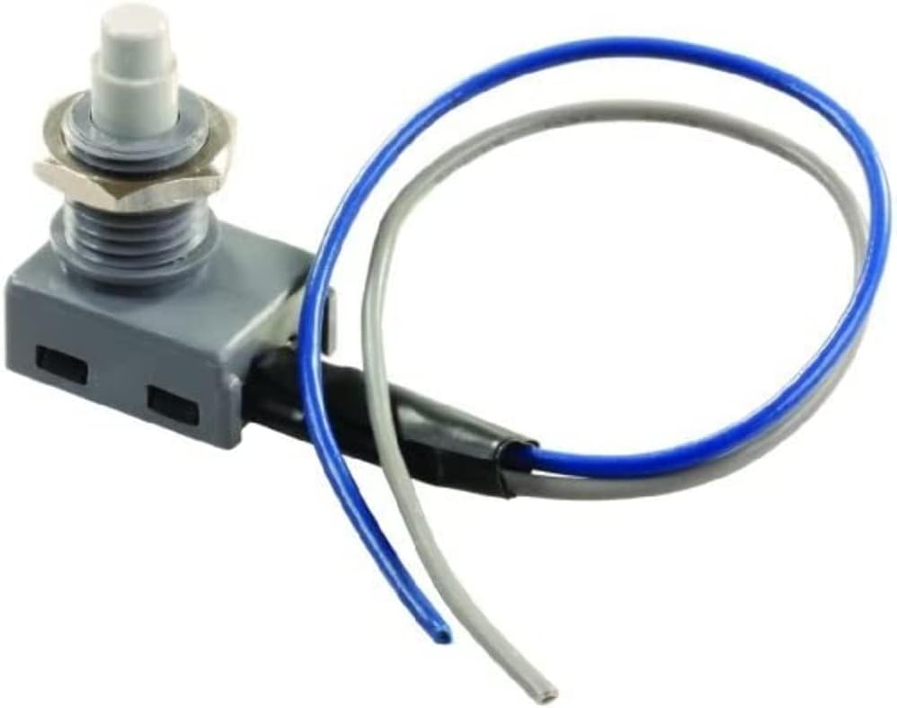 JR Products 13985 12V Push Button On/Off Switch (Quantity 6)