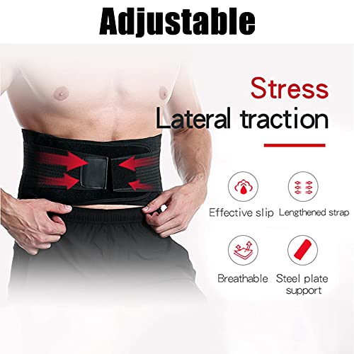 Weight belt, fitness belt for bodybuilding, strength training, waist support, adjustable training belt for men and women, reinforced support, weightlifting belt, gym workout – Image 4