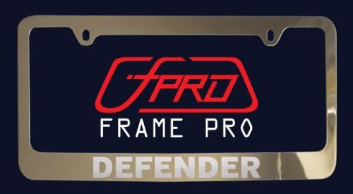 Land Rover Defender License Plate Frame (Zinc Metal)