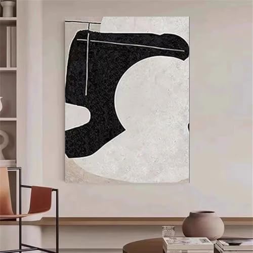 Tableau abstrait imprimé sur toile pour salon moderne 80x140 cm