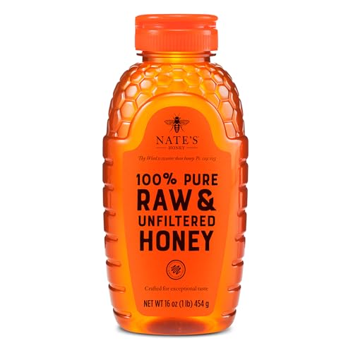 Nate's 100% Pure, Raw & Unfiltered Honey - Award-Winning Taste,