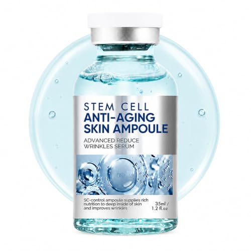 Stem Cell Serum for Face Anti Aging Face Serum to Smooth Wrinkles Intensive Repair Ampoule for Hydration & Revitalization 35 ML