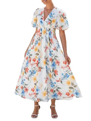 Image of Maxigerui Women's Summer Floral Maxi Dress Spring Wedding Guest Dress 2026