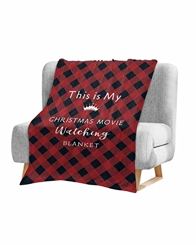 Baby Blankets, Flannel Baby Blanket 30x40in Swaddle Blanket, This is My Christmas Movie Watching Blanket, Toddler Bed Blanket, Baby Blankets for Boys & Girls, Baby Stuff Baby Essentials Travel Blanket