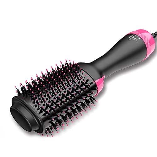 One Step Hair Dryer Brush Styler and Volumizer Blow Dryer Hair Care Tools Hot Comb 4 in 1 Hot Air Brush Ionic Round Brush Hairbrush Salon Hairdryer Anti Frizz Fast Drying for All Hair Types