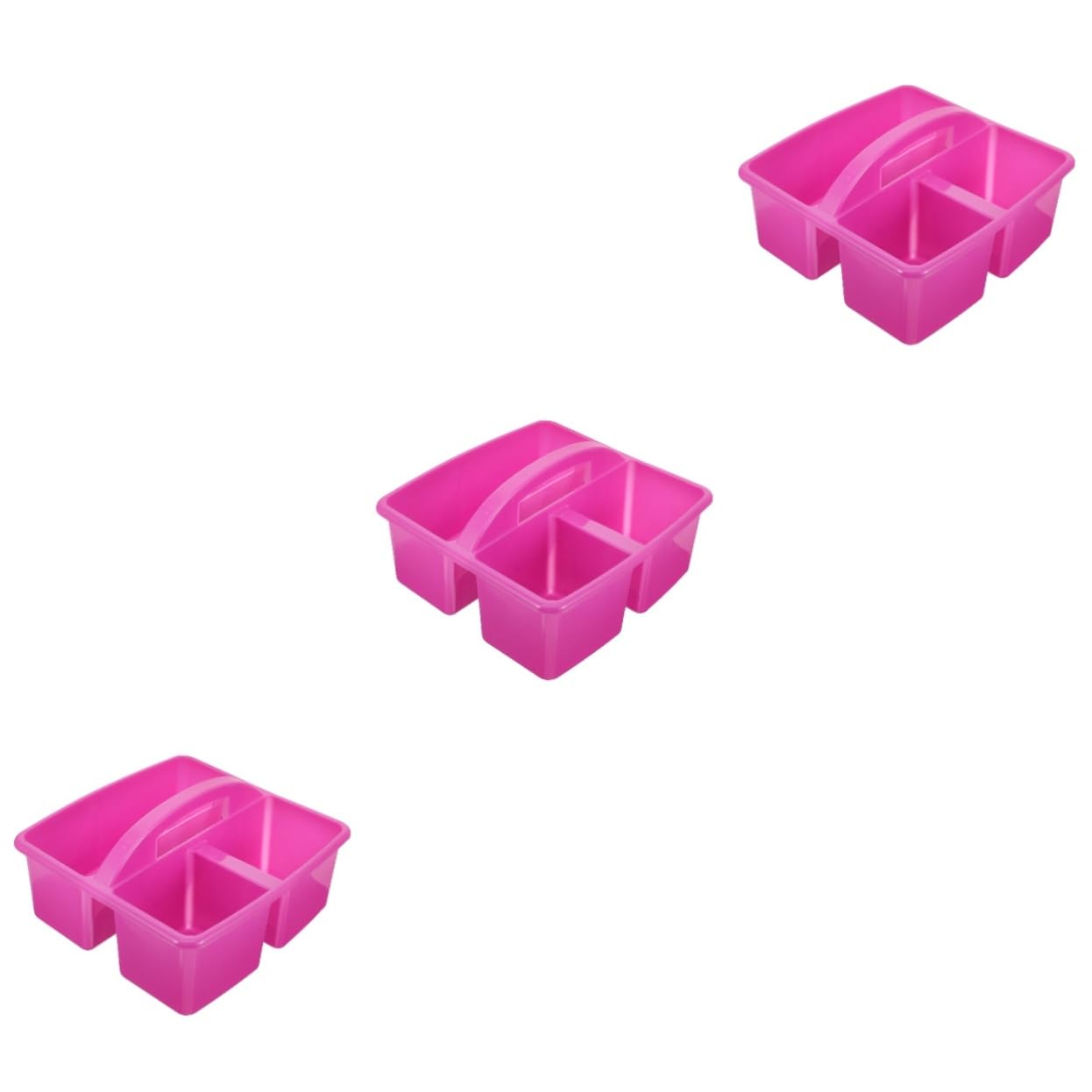 GLEAVI 3 Pezzi Cestino Per Organizzare Gli Attrezzi Cestino Di Articoli Vari Contenitori Di Cancelleria Organizzazione Di Stoccaggio Dei Cestini Plastica Viola,porpora