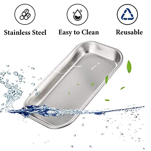 WAIZHIUA 4 Pezzi Strumento Vassoio Medico