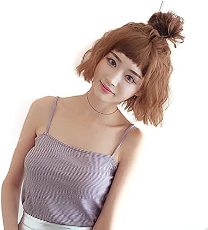 Amazon Co Jp ウイッグ ショートボブ フルウィッグ 自然 耐熱 ザクザク前髪 小顔 エクステ つけ毛 レディースショート ボブ コスプレ グラデーション かつら チョコレート 30cm ビューティー