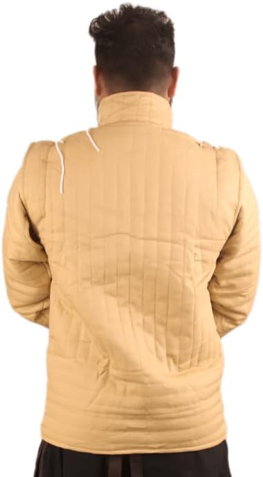 Miniatura 3 de THE MEDIEVALS Gambeson - Chaqueta acolchada gruesa Aketon, tela de algodón, vestido SCA