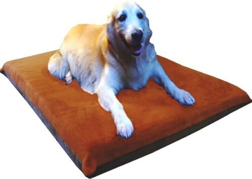 Cama ortopédica impermeable de espuma viscoelástica para mascotas de 41 x 27 x 4 pulgadas, tamaño mediano y grande, 42 x 28 pulgadas, con 2 fundas disponible en Yaxa Costa Rica