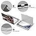 VstaDank Picasso Style Business Card Holder Fashion Aluminum Alloy Flip Cover Credit Card Holder High End Professional Name Cards Case Exquisite Pocket Metal Cards Holder for Work