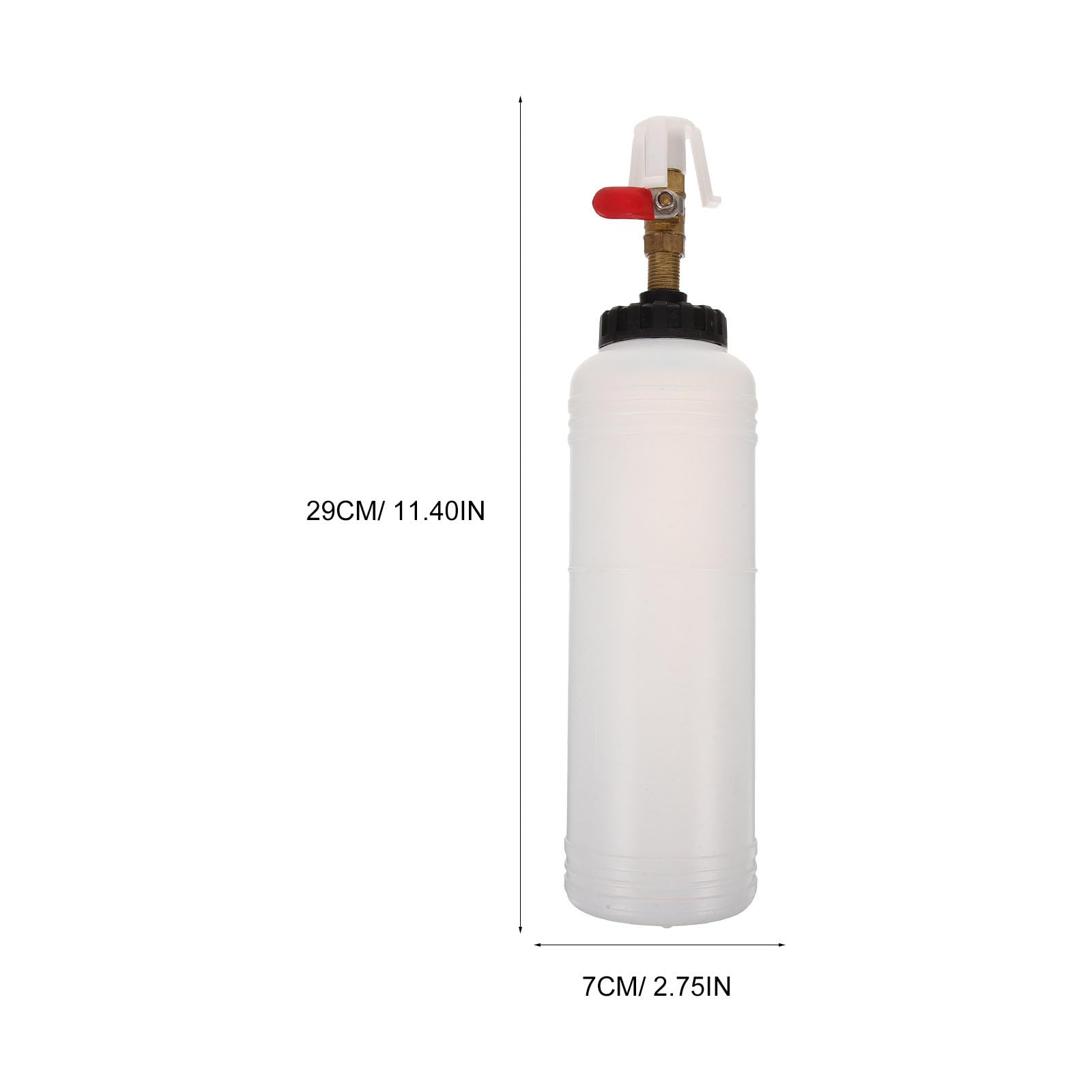 Generico Kit di Spurgo Liquido Freni Pneumatico Bottiglia di Riempimento in Plastica e Metallo, Strumento per Cambio Olio Freni Sicuro e Veloce, Adatto per Officina e Uso Professionale