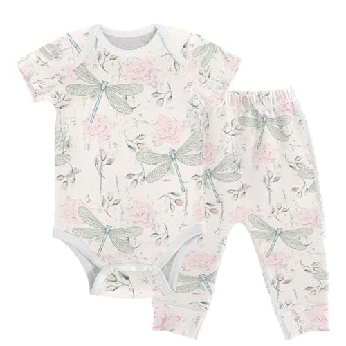 Image of KICPOAY Baby Clothes Set Infant Bodysuits Pants Sets 0-24M For Boys Girls