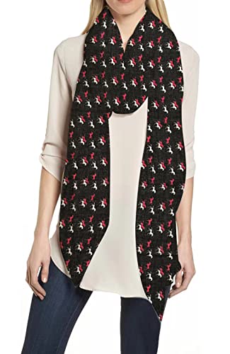 Lina & Lily Horse Animal Print Women's Scarf Shawl Wrap Lightweight