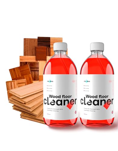 NANOTEQA Wood Floor Cleaner Liquid - Wooden Floor Polish with Carnauba Wax - Highly Concentrated Parquet Floor Cleaner Spray - PACK OF 2