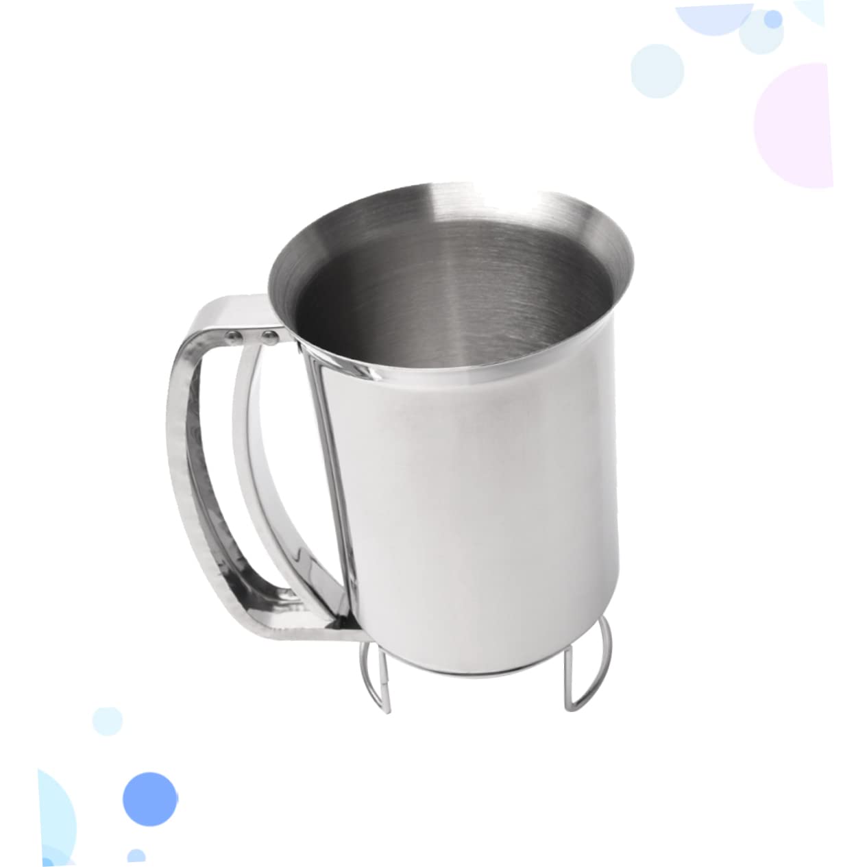 MAGICLULU Handheld Stainless Steel Batter Dispenser Food Grade Funnel for Home Baking for Pancakes Cupcakes Waffles Crepes Mess Portion Control Corrosion