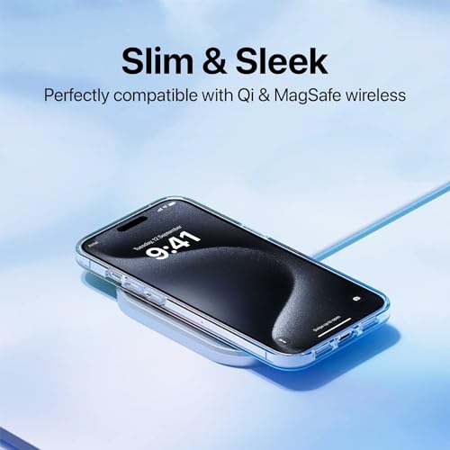 Image of Vaku Luxos Maven Magpro Back Cover Case for iPhone 15 Pro Scratch Resistant Slim Fit Protective Design Military-Grade Protection Compatible with Mag-Safe Wireless Charging - Green
