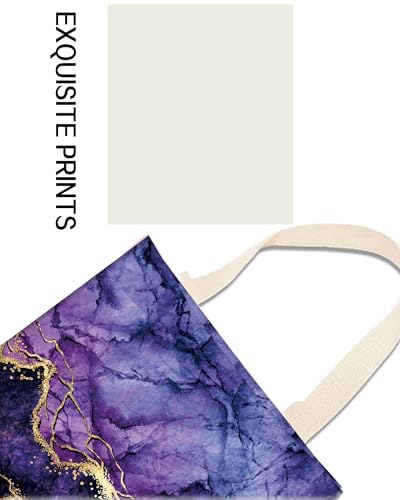Image of Car Garbage Can, Car Trash Bag, Car Garbage Bag, Hanging Car Trash Can for Car Accessories, Vehicle, Travelling, Camping, Cute Car Back Seat Organizer, Luxury Purple Marble
