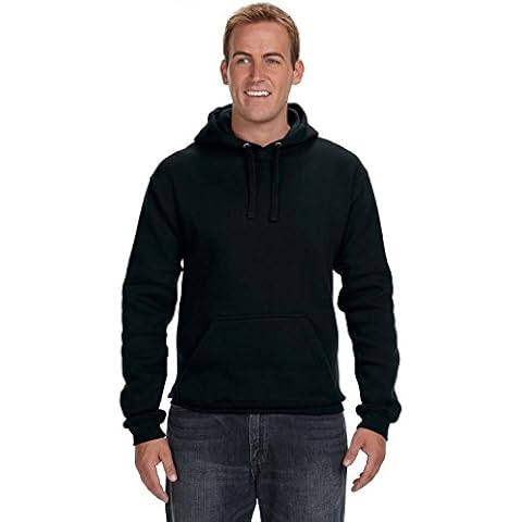 J America Adult Premium Fleece Pullover Hood L BLACK Cover