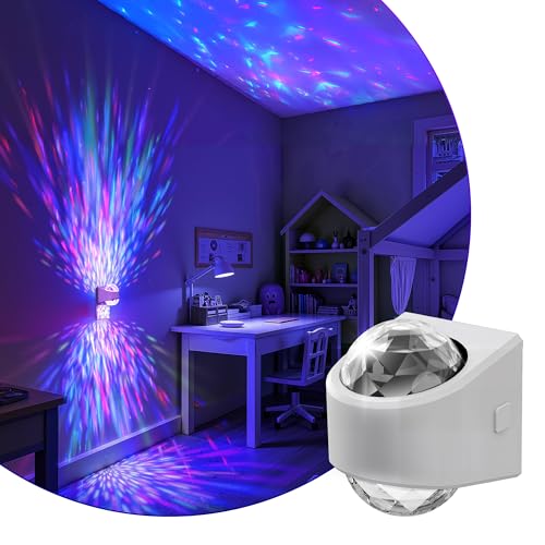Image of L LOHAS LED Night Light for Kids,Plug in Night Light with Light Sensor,Multi-Color Projector Light for Kids Playroom Ceiling Decor Home Theater Party
