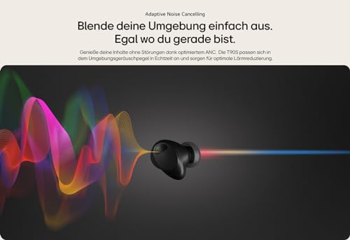 LG Tone Free T90S In-Ear Bluetooth Kopfh&ouml;rer mit Dolby Atmos-Sound, Meridian-Technologie, ANC (Active Noise Cancellation), UVnano & IPX4-Spritzwasserschutz - Wei&szlig;