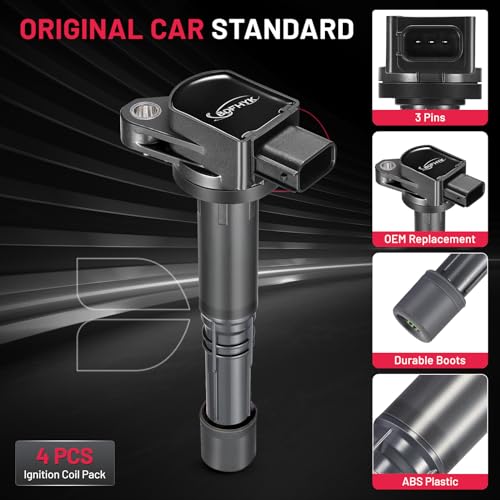 Image of BDFHYK Ignition Coil Pack UF583 UF311 for Honda Civic 02-11 Accord 03-07