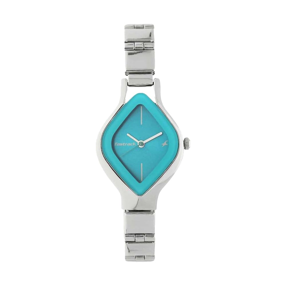 Fastrack Women Blue Dial Stainless Steel Strap Analogue Watch - 6109Sm03C, Band Color-Silver (B0C6FJBK1G) Amazon Price History, Amazon Price Tracker