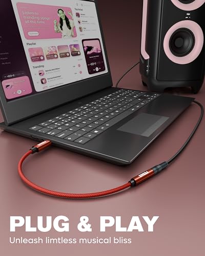 Image of FEDUS Novus USB Type C to 3.5mm Audio Jack Adapter Connector Cable, Built-in DAC, Aux with Mic, Headphone Earphones Converter For iPhone 17 /16 /15 Pro Max, Samsung Galaxy S26 /S25 /S24 Ultra,OnePlus,iPad