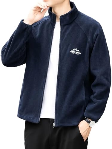 Jackets || Bomber Jacket For Men || Lightweight Outwear Sportswear Bomber Standard Length Jacket (J-14-Blue-2XL)