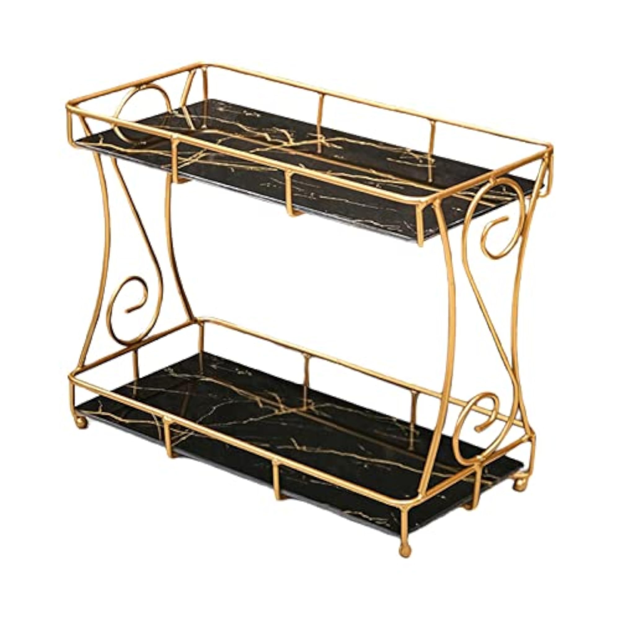 Iron Cosmetic Storage Rack for Bathroom Countertop