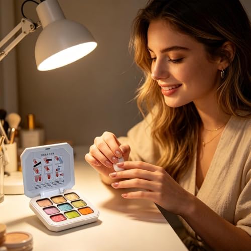 Palette de gel 9 couleurs Pat Pat : résolvez les dégradés ratés grâce à l'apprêt et gel peinture - 2