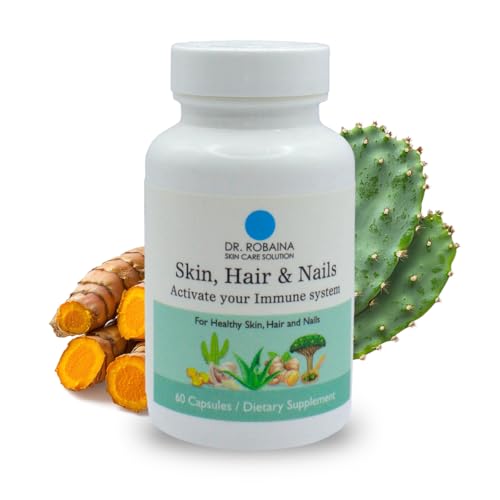 Dr. Robaina Skin Care Solution - Skin, Hair & Nails Capsules - Immune Support - 60 Dietary Supplement Capsules