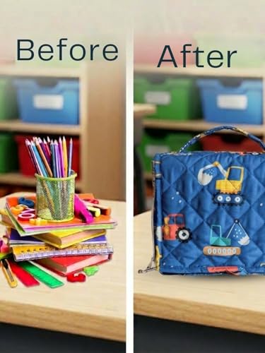 Image of Foldable Travel Kit | Multipurpose All-in-One Compact, Durable, Lightweight, Waterproof, Bag | Travel Friendly Pouch Ideal for Diaper, Medicines, Accessory & Toiletry (Transport Print)