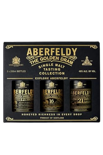 ABERFELDY THE GOLDEN DRAM sinmalt tasting collection 200ml×3�{ �M�t�g�Z�b�g