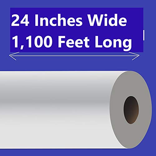 White Freezer Paper 40 lb, 1 Roll/Carton Bleached, 1-Side Polyethylene Coated, Kraft Wrapping Paper – Made in the USA (24