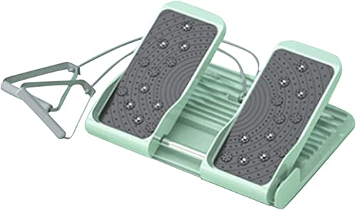 ストレッチボード, Airtana スラントボード 左右にスライド スプリットレッグリラクゼーションストレッチボード 9レベルアングルのマッスルストレッチインクラインボード レジスタンスバンド付きストレッチトレーニングボード 緑