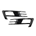 wahawa 2 SZTUK Car Lampa Lampa Lampa Brew Nóż Dolny Zderzak Grill Wykończenia Fit Dla Volkswagen Golf MK7 2013-2016. Pasuje dla VW. Golf 7 2013-2016. (Color : Carbon Fiber)