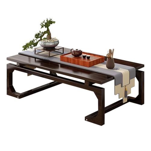 Genérico Mesa de Suelo de bambú Japonesa - Mesa de Centro Rectangular Retro para salón - Mesa de Centro Baja para Sentarse - Muebles para Salas de recepción (60 x 40 x 30 cm)