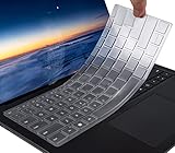 CaseBuy Clear Ultra Thin Keyboard Cover for 2024-2019 Surface Laptop 6 5 4 3 13.5' & 15' Touchscreen Laptop, Surface Laptop Keyboard Protector Skin -TPU