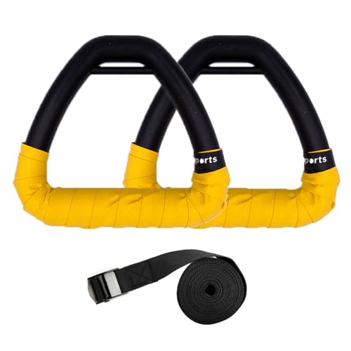 Ruarby Anillos de gimnasia para niños, anillos de ejercicio profesional en casa con correa, anillos de gimnasio, trapecio, tirones, equipo de anillos de gimnasio