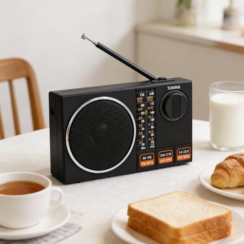 Radio portátil Tangxi FM AM SW con antena retráctil miniatura 3