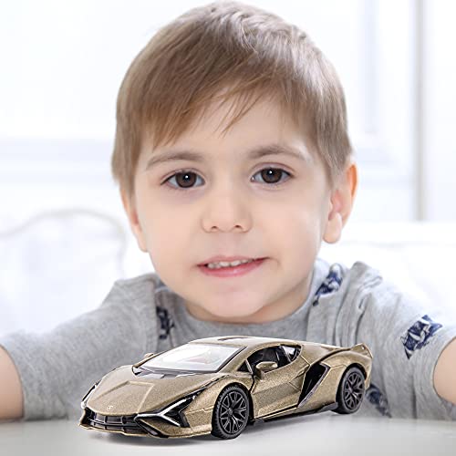 Modelo a escala 1:36 Lamborghini Sián FKP37 de metal miniatura 6