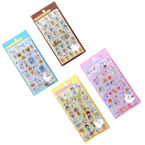 3D�V�[�� �X�k�[�s�[ 4���Z�b�g �{���{���h���b�v �Ղ��Ղ��V�[�� �v�`�h���b�v�X�e�b�J�[ DIY���܂����� ���� �\��t���\ ���蕨 �蒠 �L���L�� ���̎q �q�� ���蕨 �v���[���g (�S���Z�b�g)