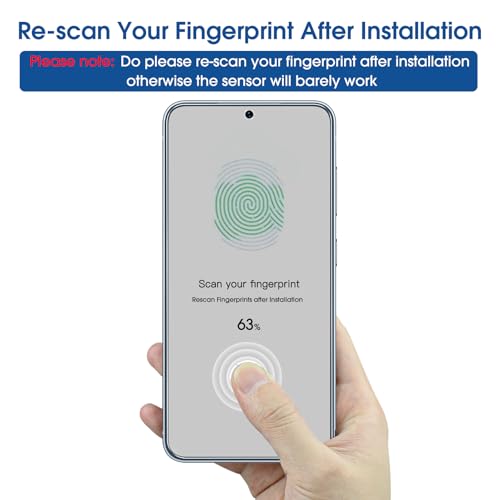 Image of amFilm Auto-alignment OneTouch for Samsung Galaxy S26 6.3'' Screen Protector + Camera Lens Protector, Tempered Glass, 30 seconds Installation, Bubble Free, Case Friendly, Anti-Scratch [2+2 Pack]