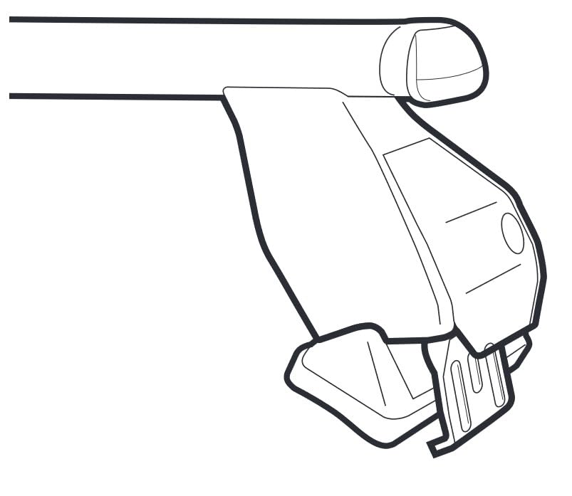 Close-up of mounting foot