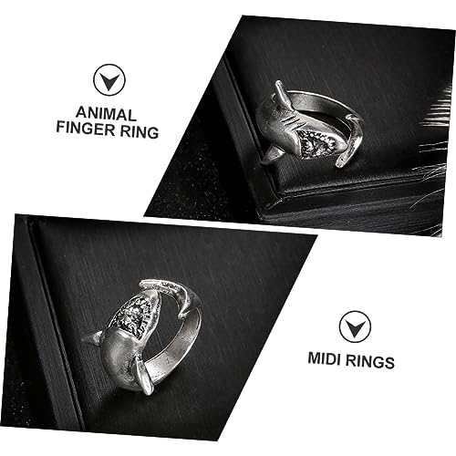Anillos de pareja personalizados ajustables abiertos y elegantes de nudillos 4