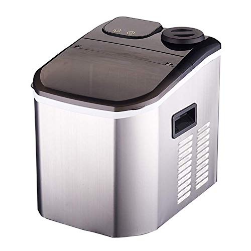 Máquina automática para hacer hielo con pantalla LCD acero inoxidable miniatura 1